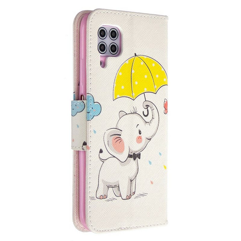 Custodia in pelle Huawei P40 Lite Cucciolo Di Elefante