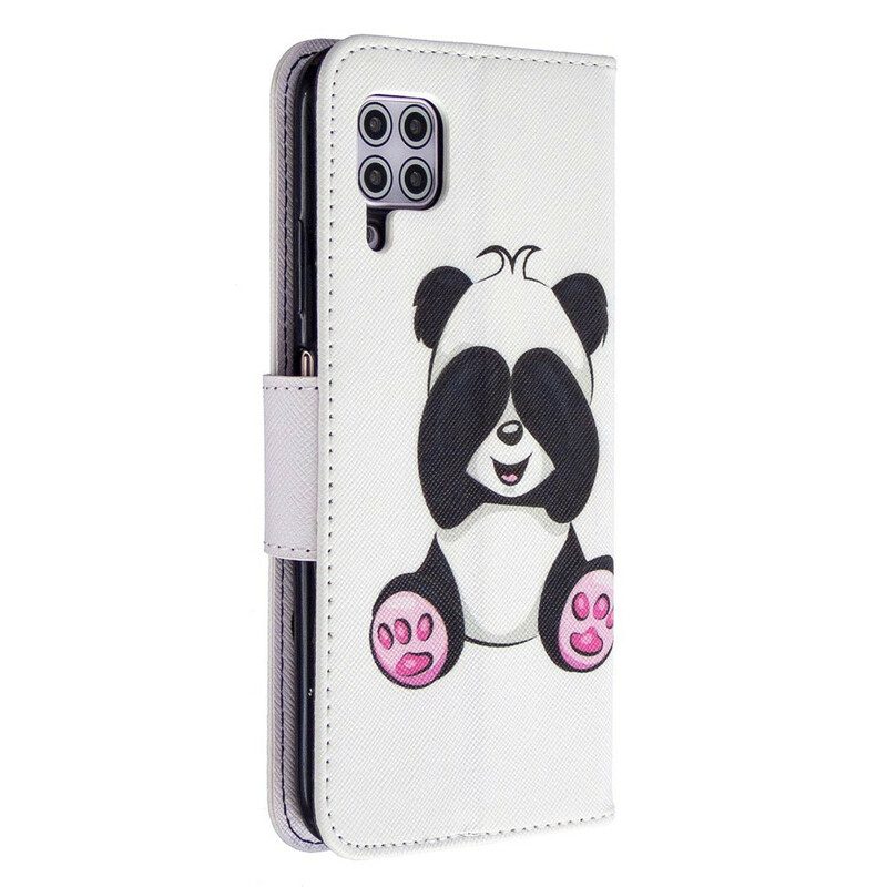 Custodia in pelle Huawei P40 Lite Divertimento Panda