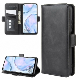 Custodia in pelle Huawei P40 Lite Folio Cover Doppio Lembo