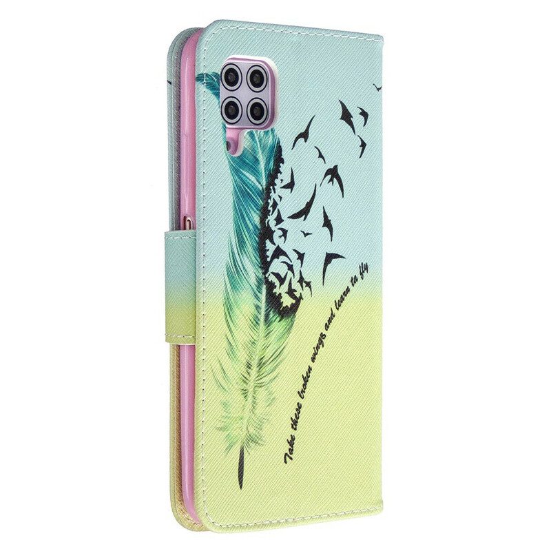 Custodia in pelle Huawei P40 Lite Impara A Volare