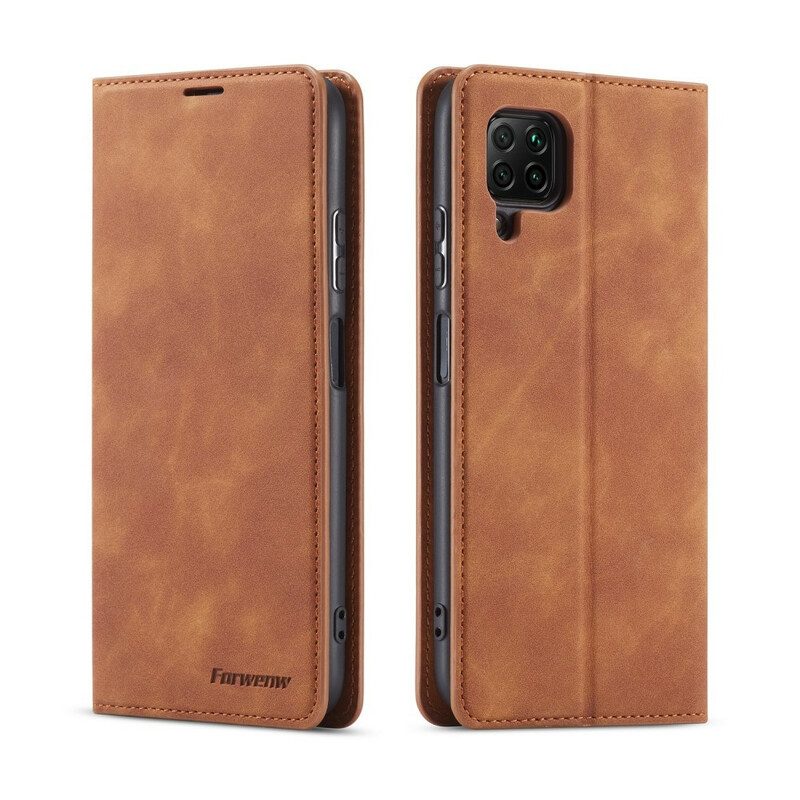 Folio Cover Huawei P40 Lite Custodia in pelle Forwenw Effetto Pelle