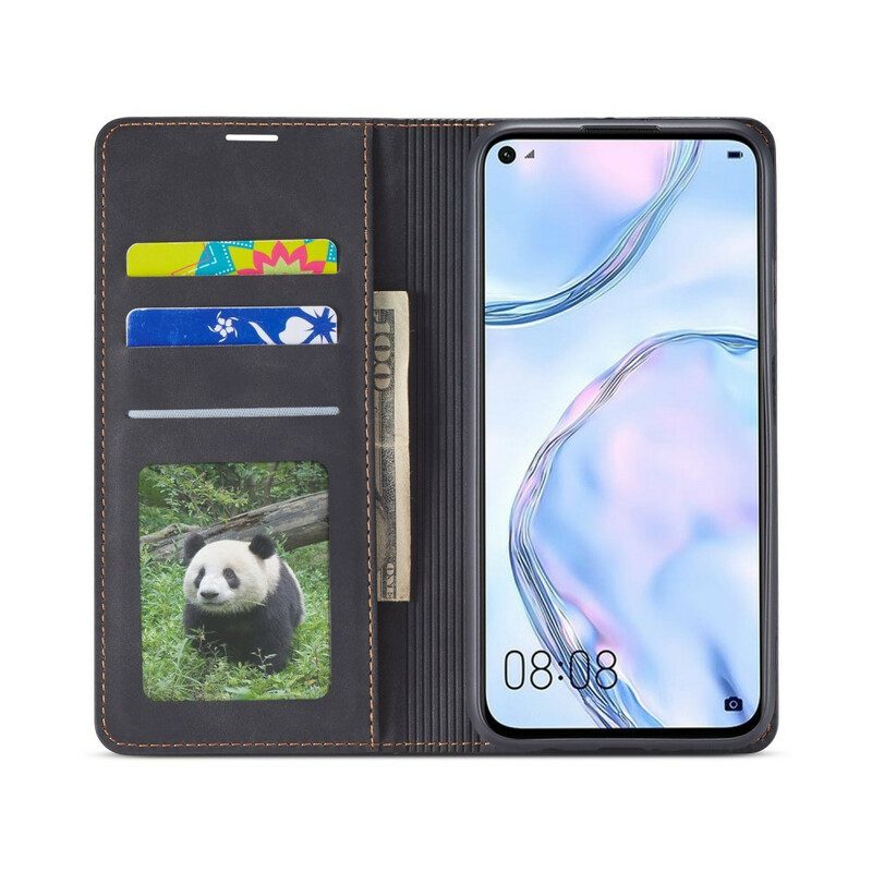 Folio Cover Huawei P40 Lite Custodia in pelle Forwenw Effetto Pelle