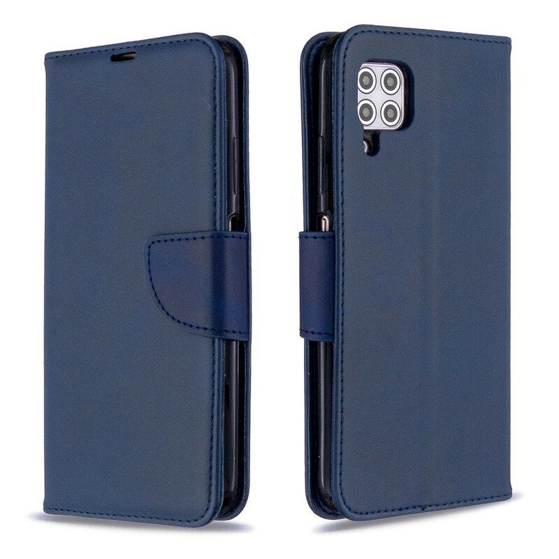 Folio Cover Huawei P40 Lite Custodia in pelle Lembo Liscio Obliquo