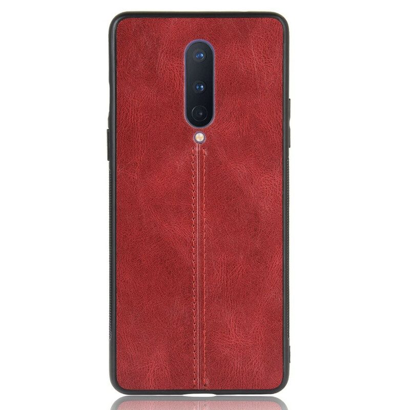 Cover OnePlus 8 Effetto Pelle Couture