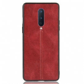 Cover OnePlus 8 Effetto Pelle Couture