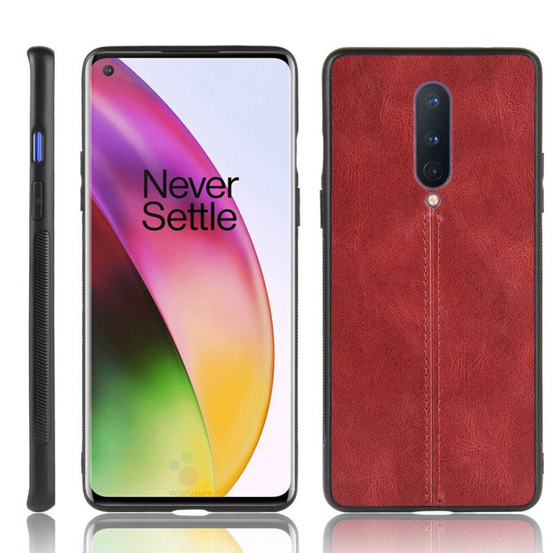 Cover OnePlus 8 Effetto Pelle Couture