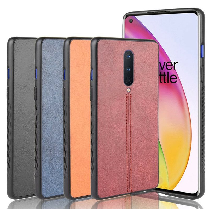 Cover OnePlus 8 Effetto Pelle Couture