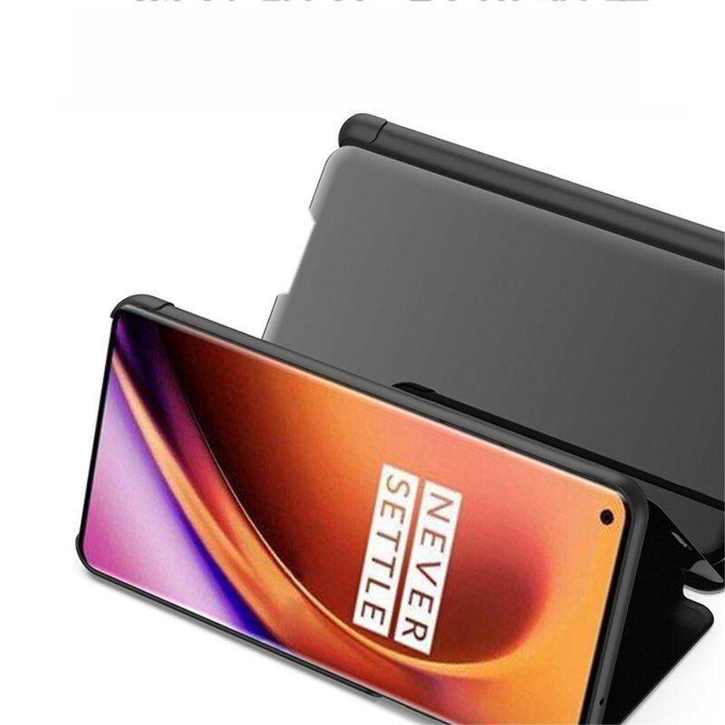 Folio Cover OnePlus 8 Custodia in pelle Specchio