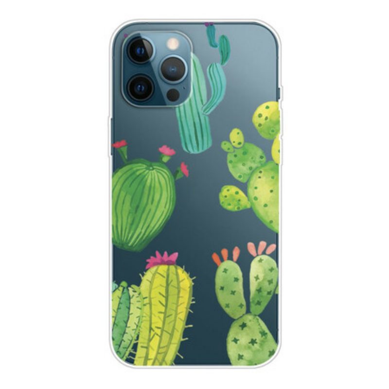 Cover iPhone 13 Pro Cactus Dell'acquerello