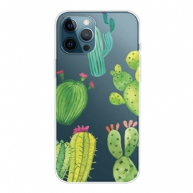 Cover iPhone 13 Pro Cactus Dell'acquerello