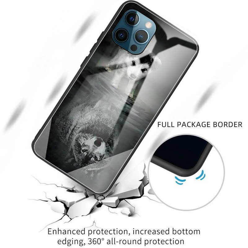 Cover iPhone 13 Pro Cucciolo Di Sogno In Vetro Temperato