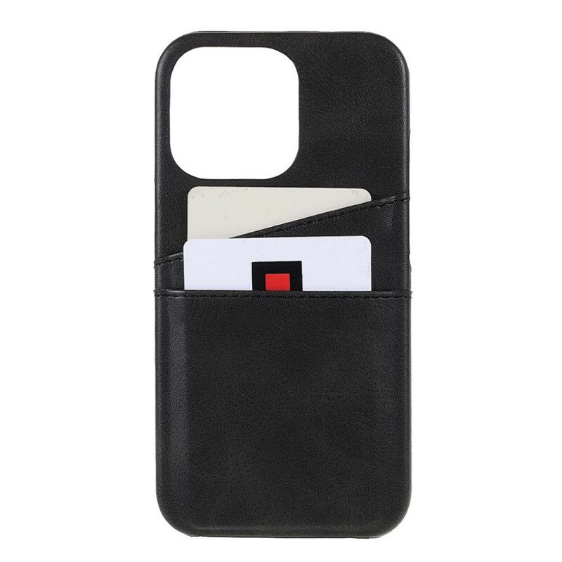 Cover iPhone 13 Pro Doppio Titolare Della Carta