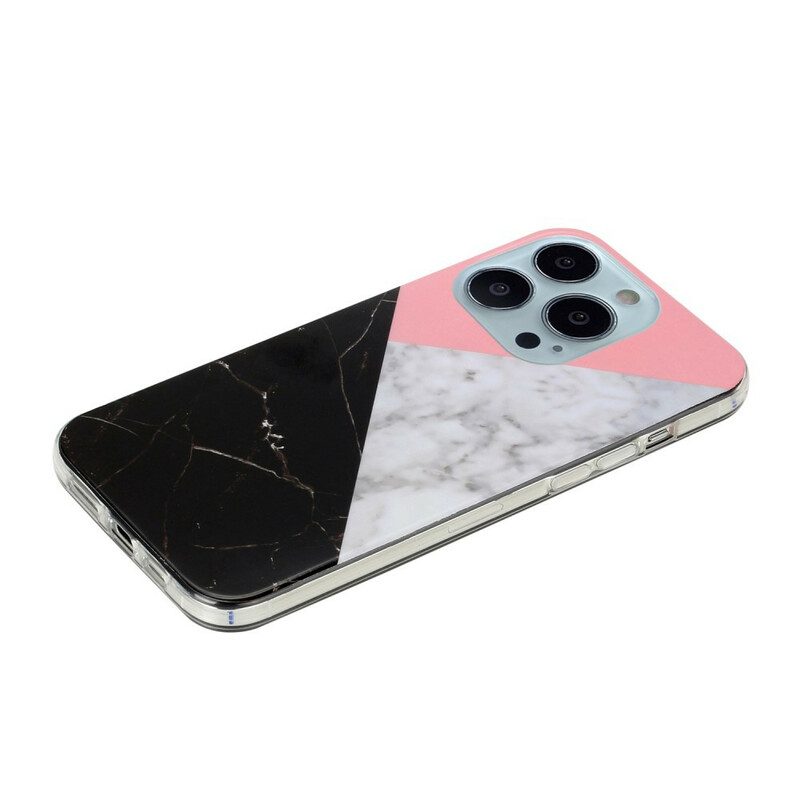 Cover iPhone 13 Pro Geometrie Di Marmo