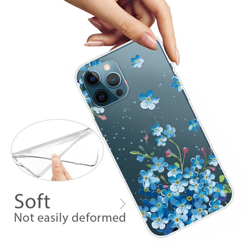 Cover iPhone 13 Pro Mazzo Di Fiori Blu