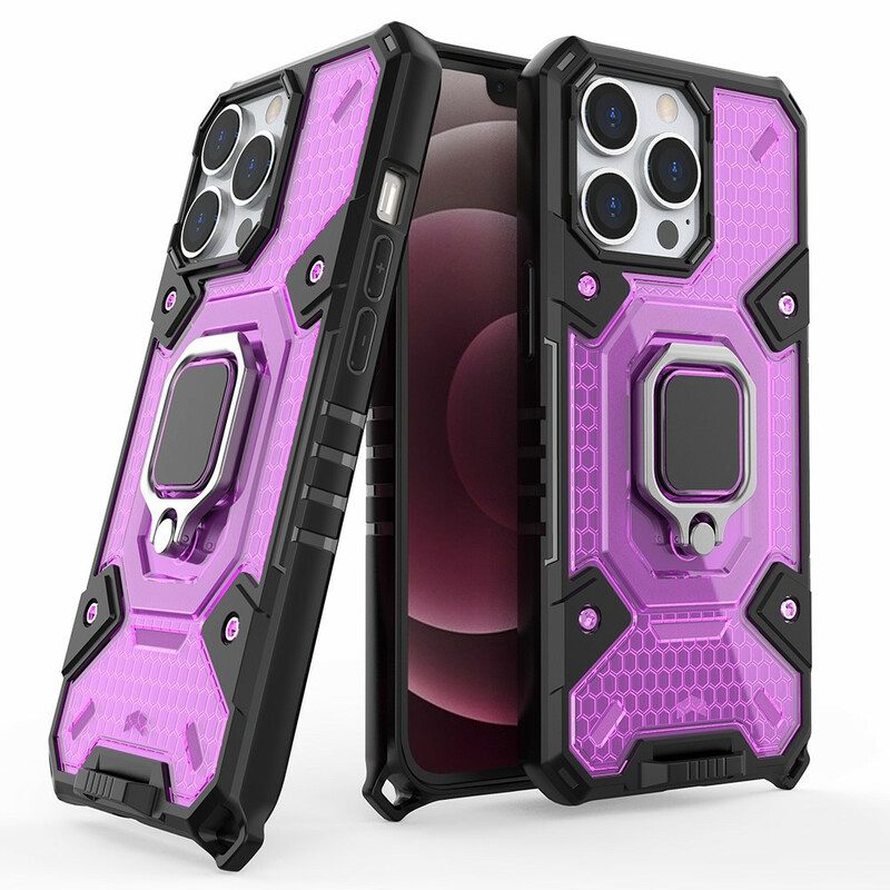 Cover iPhone 13 Pro Nido D'ape Con Anello