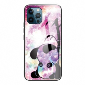 Cover iPhone 13 Pro Panda E Vetro Temperato Di Bambù