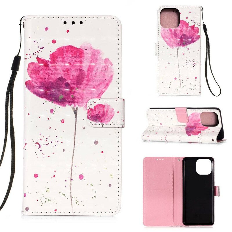 Cover iPhone 13 Pro Papavero Dell'acquerello