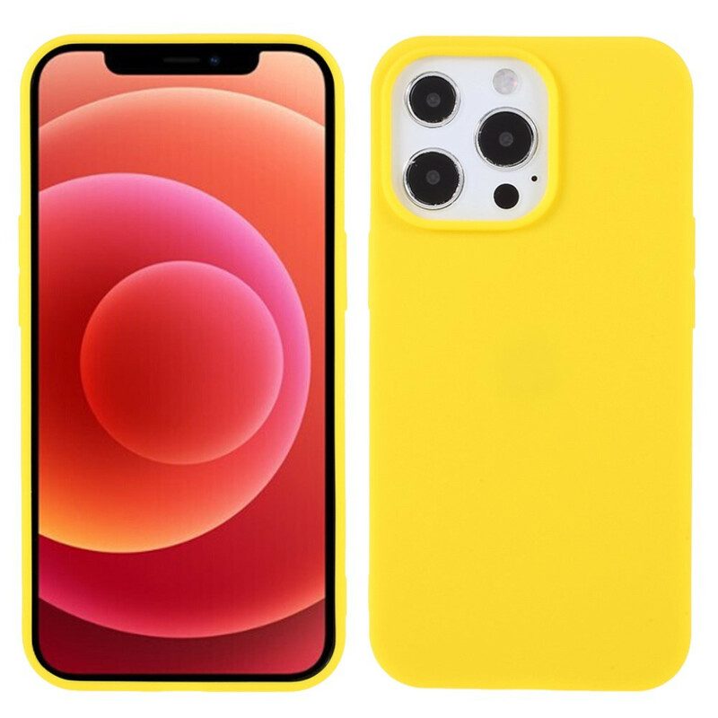 Cover iPhone 13 Pro Silicone Flessibile Opaco