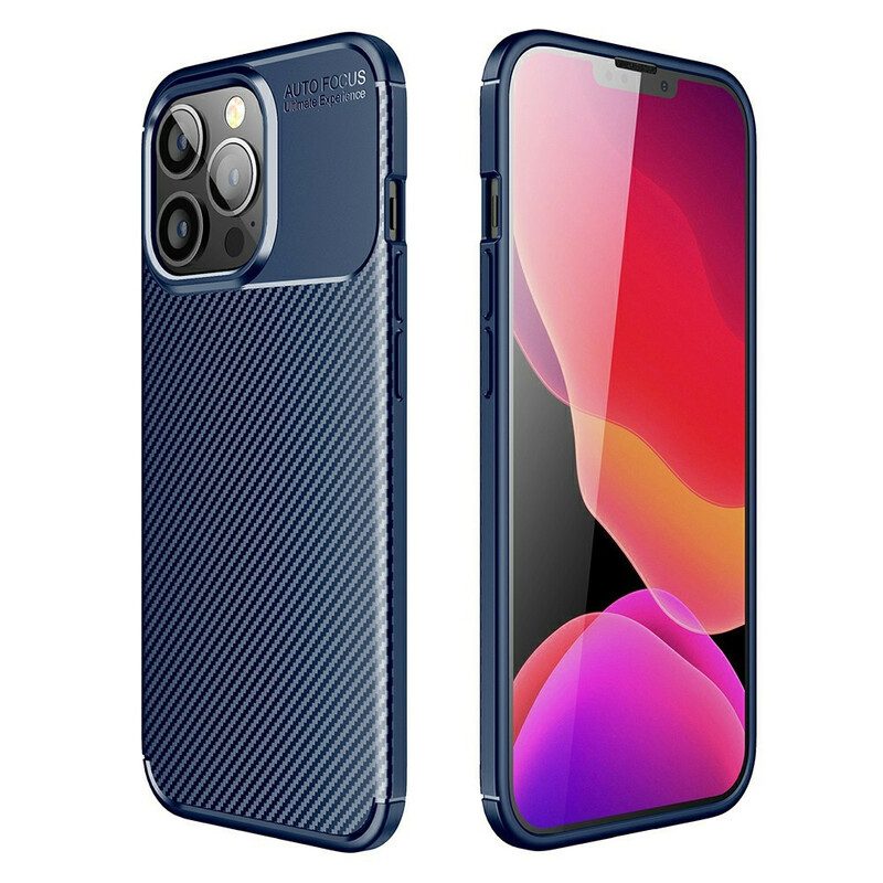 Cover iPhone 13 Pro Struttura Flessibile In Fibra Di Carbonio