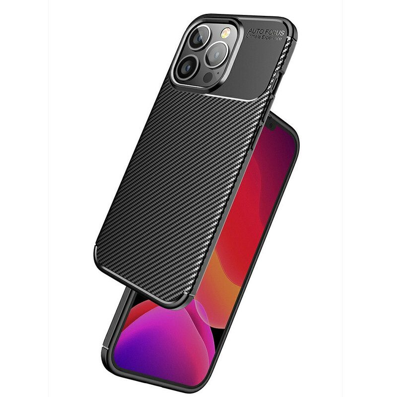 Cover iPhone 13 Pro Struttura Flessibile In Fibra Di Carbonio