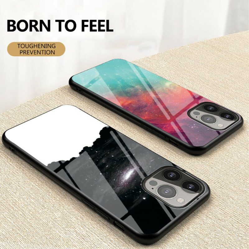 Cover iPhone 13 Pro Vetro Temperato Cielo Stellato