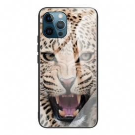 Cover iPhone 13 Pro Vetro Temperato Leopardo