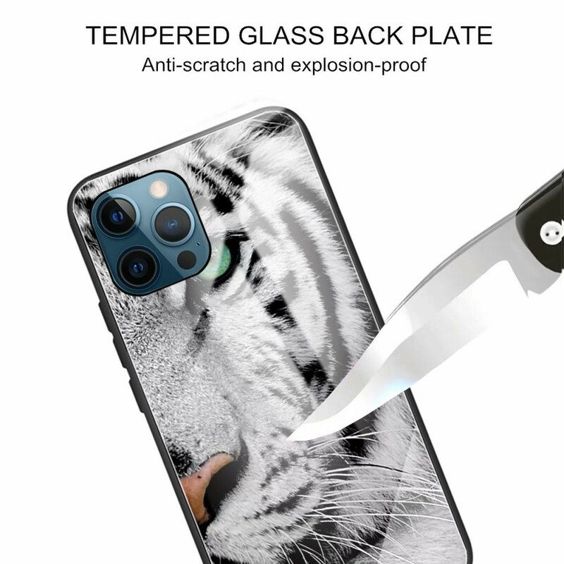 Cover iPhone 13 Pro Vetro Temperato Tigre