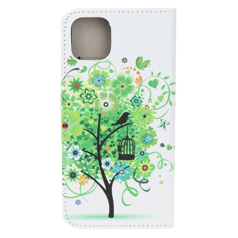 Custodia in pelle iPhone 13 Pro Albero In Fiore