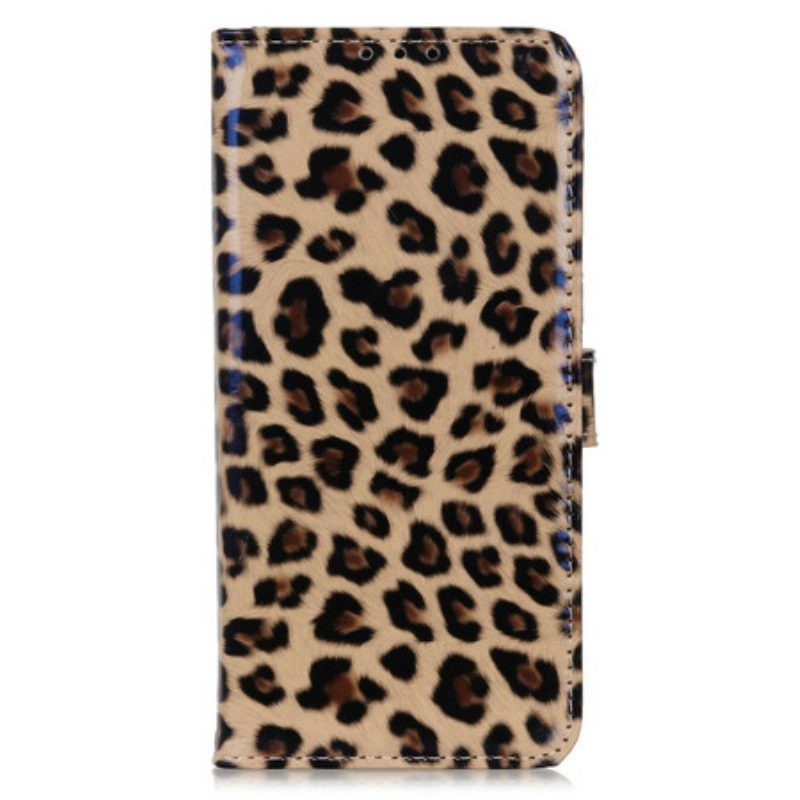 Custodia in pelle iPhone 13 Pro Leopardo