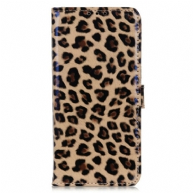 Custodia in pelle iPhone 13 Pro Leopardo