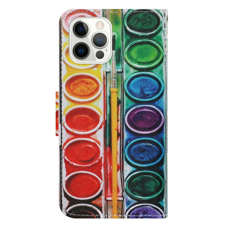 Custodia in pelle iPhone 13 Pro Pittura