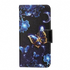 Custodia in pelle iPhone 13 Pro Preziose Perizoma Farfalle