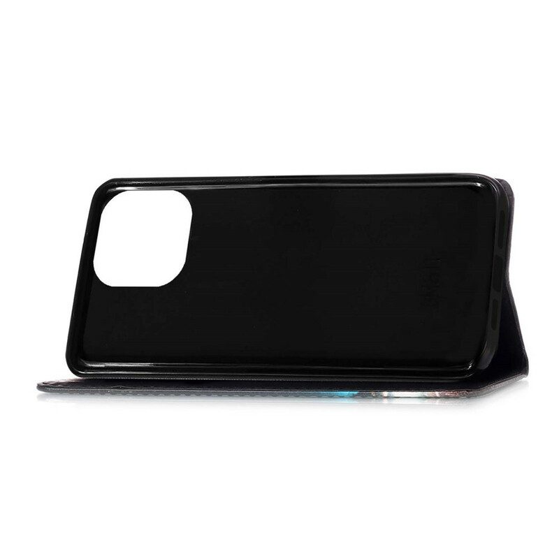 Custodia in pelle iPhone 13 Pro Tigre Notturna