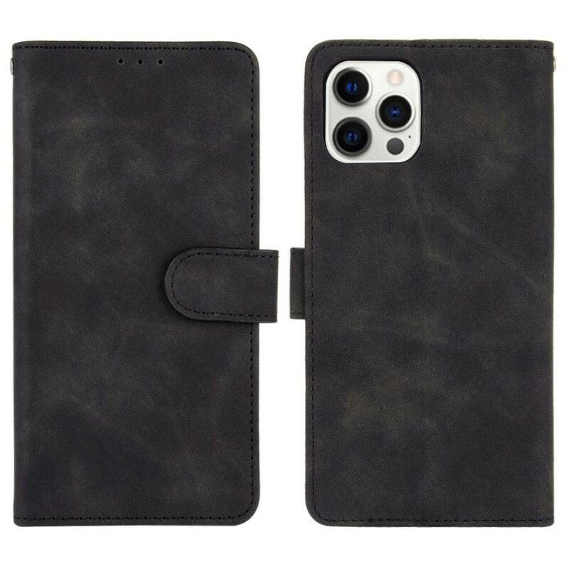 Custodia in pelle iPhone 13 Pro Tocco Di Pelle