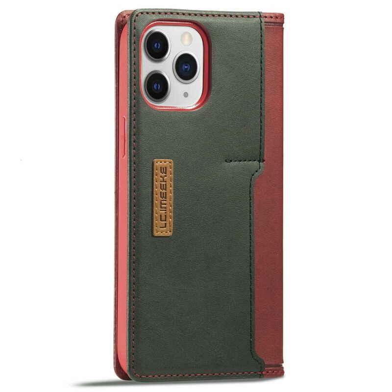 Folio Cover iPhone 13 Pro Custodia in pelle E Lc-001 Serie Lc.imeeke