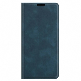 Folio Cover iPhone 13 Pro Custodia in pelle Effetto Pelle Morbida Seta