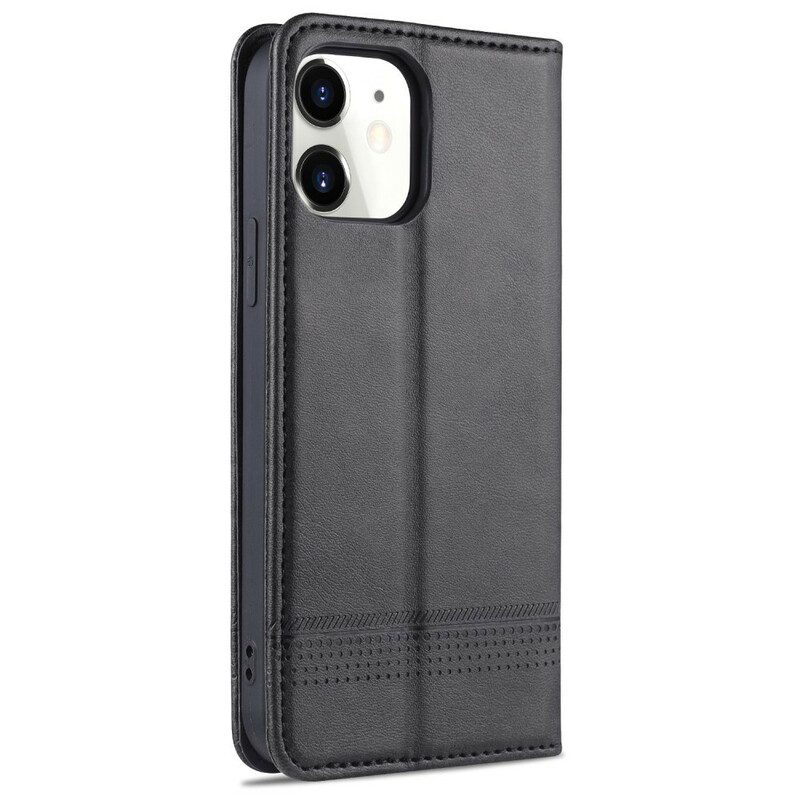 Folio Cover iPhone 13 Pro Custodia in pelle Stile In Pelle Azns