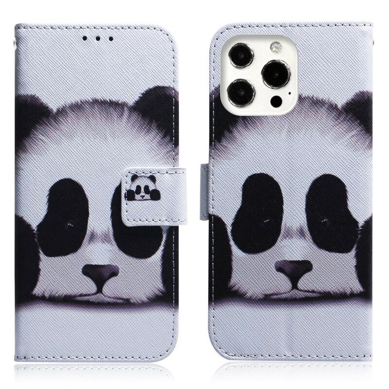 Folio Cover iPhone 13 Pro Faccia Da Panda