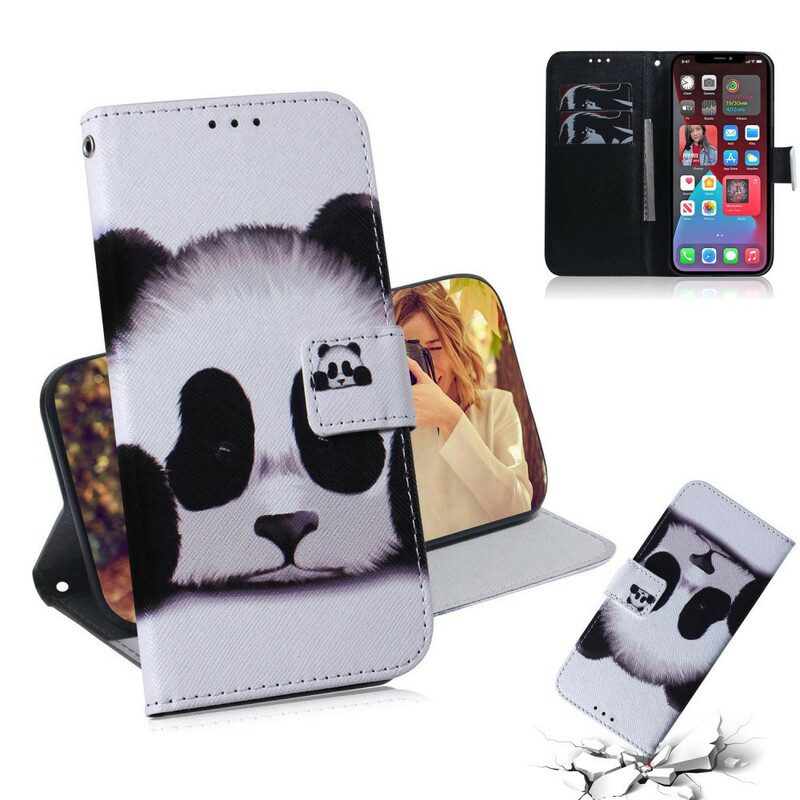 Folio Cover iPhone 13 Pro Faccia Da Panda