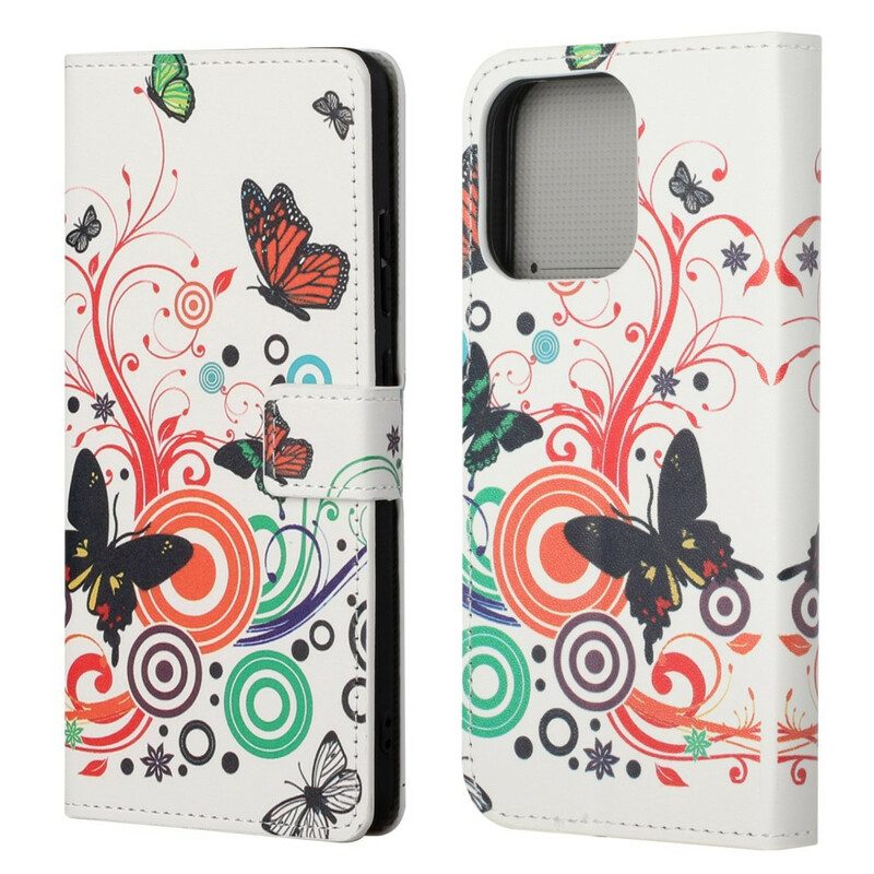 Folio Cover iPhone 13 Pro Farfalle Pazze