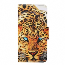 Folio Cover iPhone 13 Pro Tigre Con Cordino