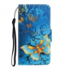 Folio Cover iPhone 13 Pro Variazioni Cinturino Farfalle