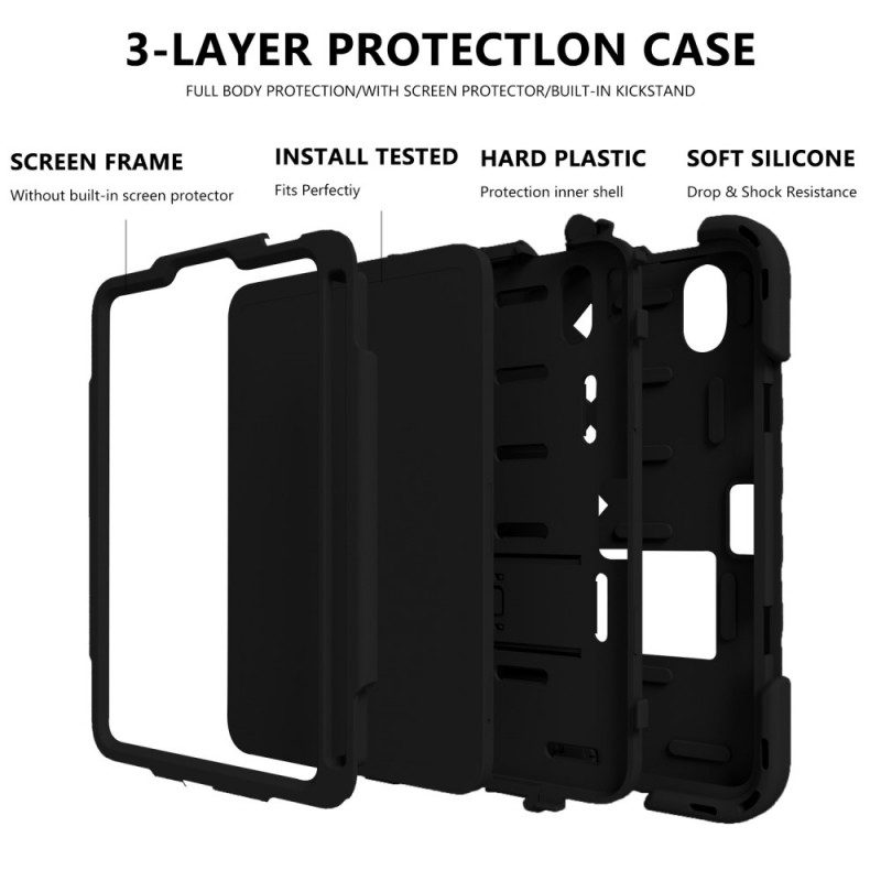 Cover iPad Mini 6 (2021) Super Resistente Con Supporto E Tracolla