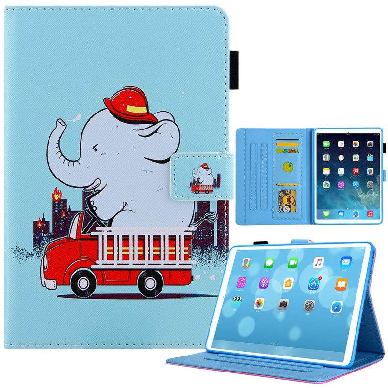 Custodia A Portafoglio iPad Mini 6 (2021) Elefante Pompiere