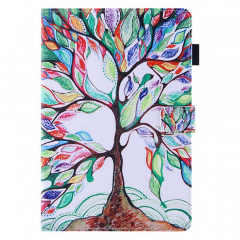 Custodia in pelle iPad Mini 6 (2021) Albero Multicolore