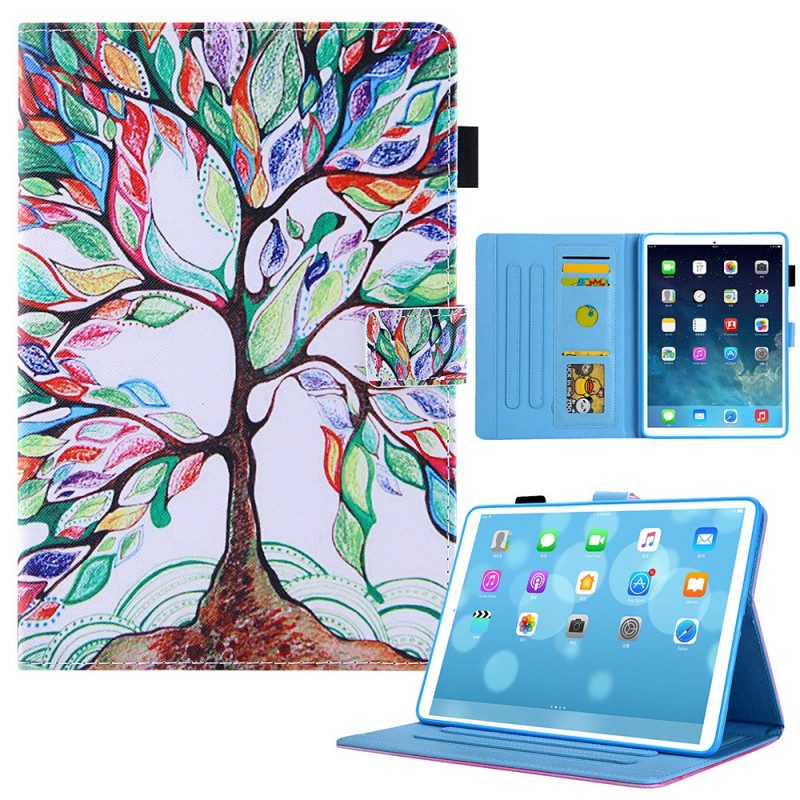 Custodia in pelle iPad Mini 6 (2021) Albero Multicolore