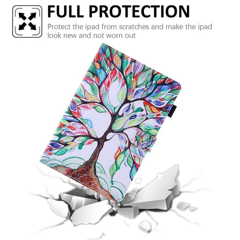 Custodia in pelle iPad Mini 6 (2021) Albero Multicolore