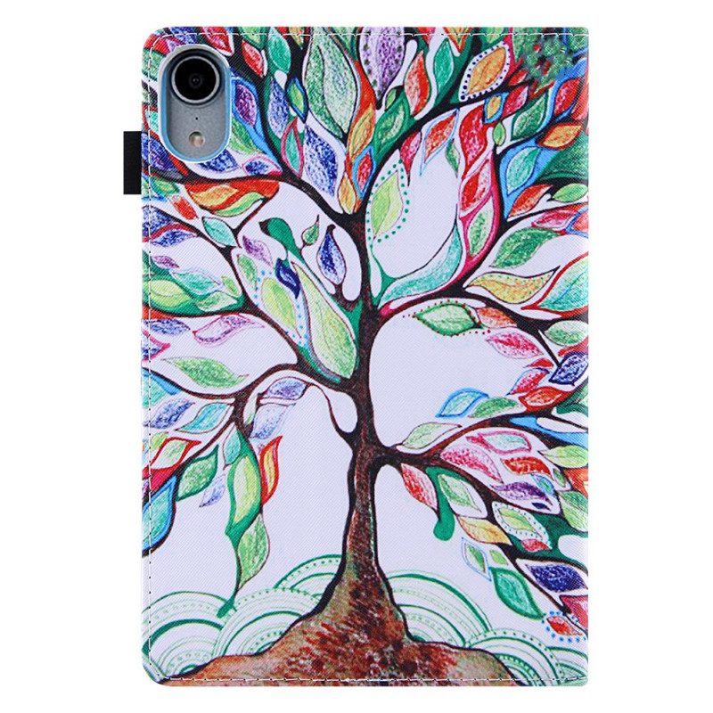 Custodia in pelle iPad Mini 6 (2021) Albero Multicolore