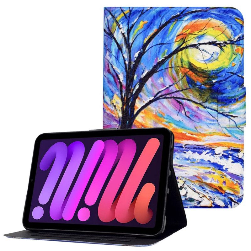 Custodia in pelle iPad Mini 6 (2021) Arte Dell'albero