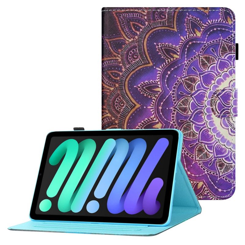 Custodia in pelle iPad Mini 6 (2021) Arte Mandala